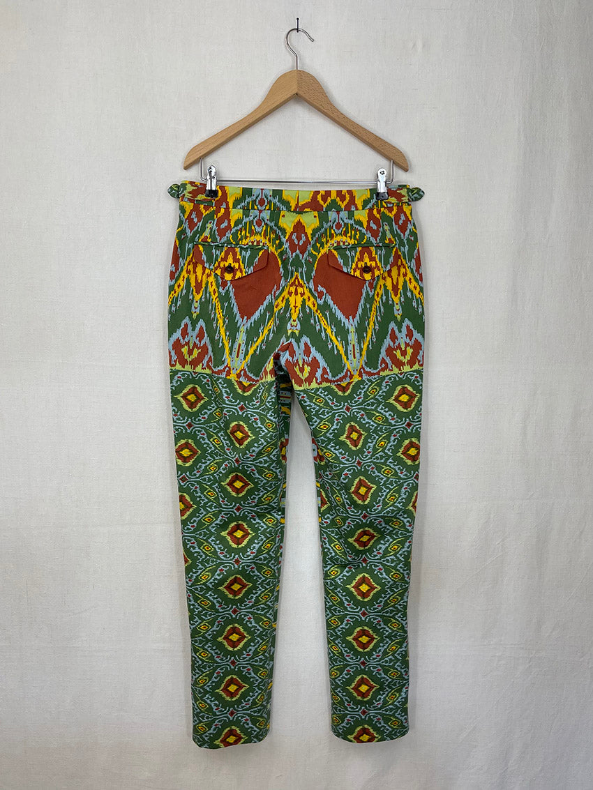 PSYCHEDELIC TABLECLOTH TROUSERS - SIZE 48