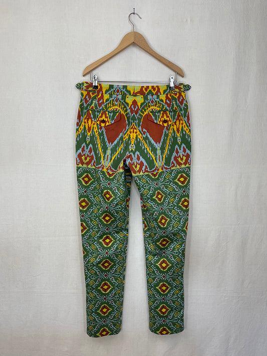 PSYCHEDELIC TABLECLOTH TROUSERS - SIZE 48