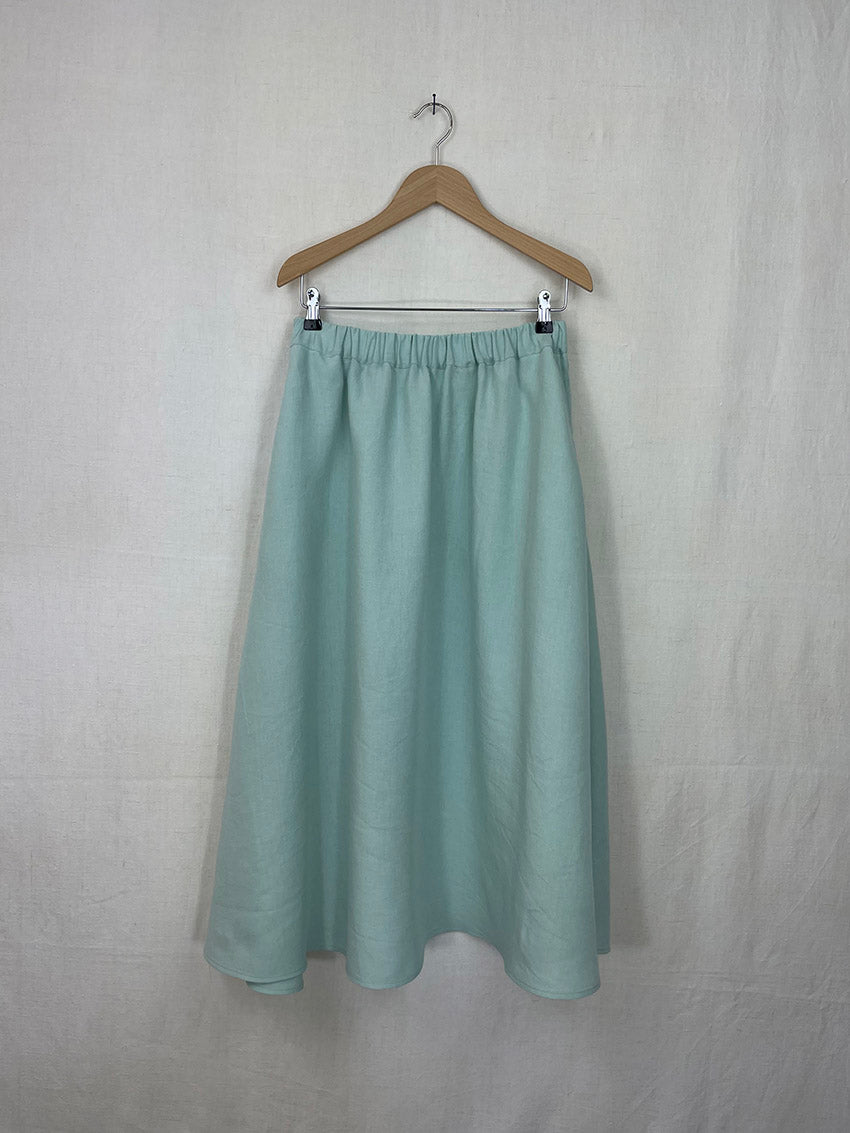 MINT GREEN BED LINEN SKIRT - SIZE M