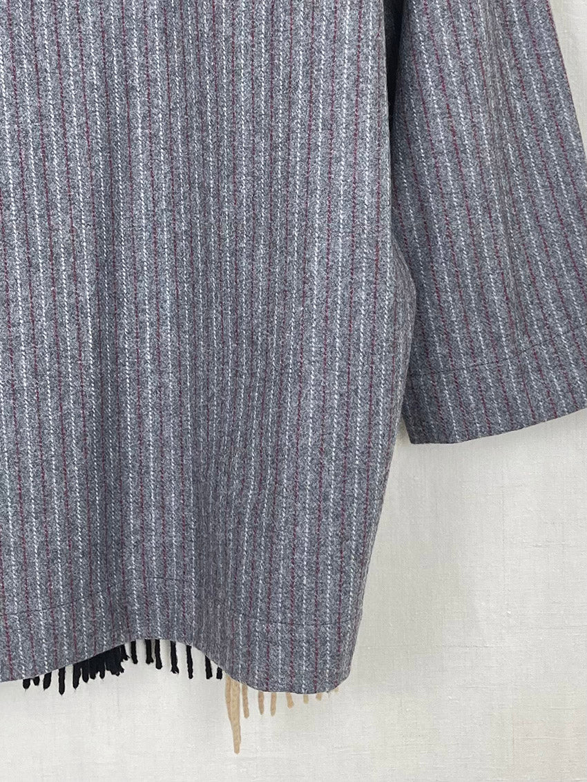 WOOL SCARF JACKET - SIZE M