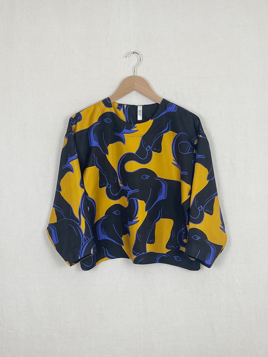 SILK ELEPHANT TOP - ONE SIZE
