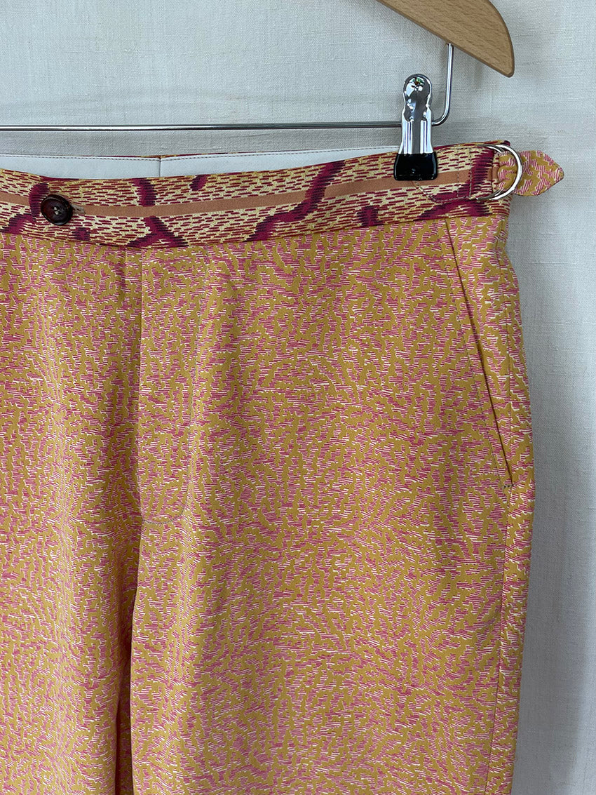 SUMMER COLOURED TABLECLOTH TROUSERS - SIZE 46