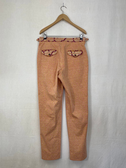 SUMMER COLOURED TABLECLOTH TROUSERS - SIZE 46
