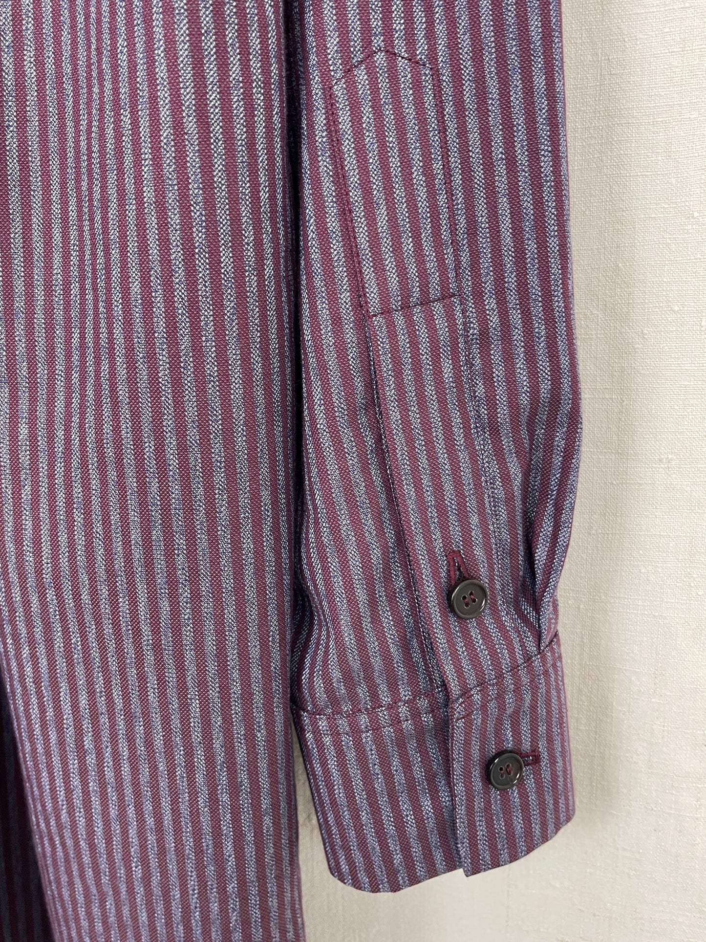 STRIPED SHIRT DRESS- SIZE S