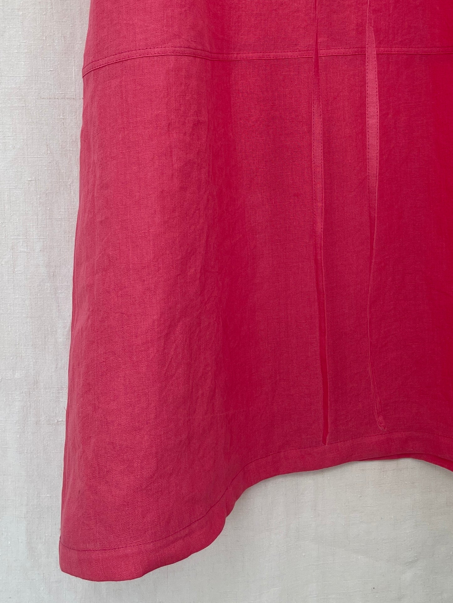 PINK LINEN DRESS - SIZE S