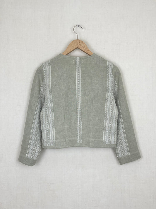 SHORT TABLE CLOTH JACKET - S
