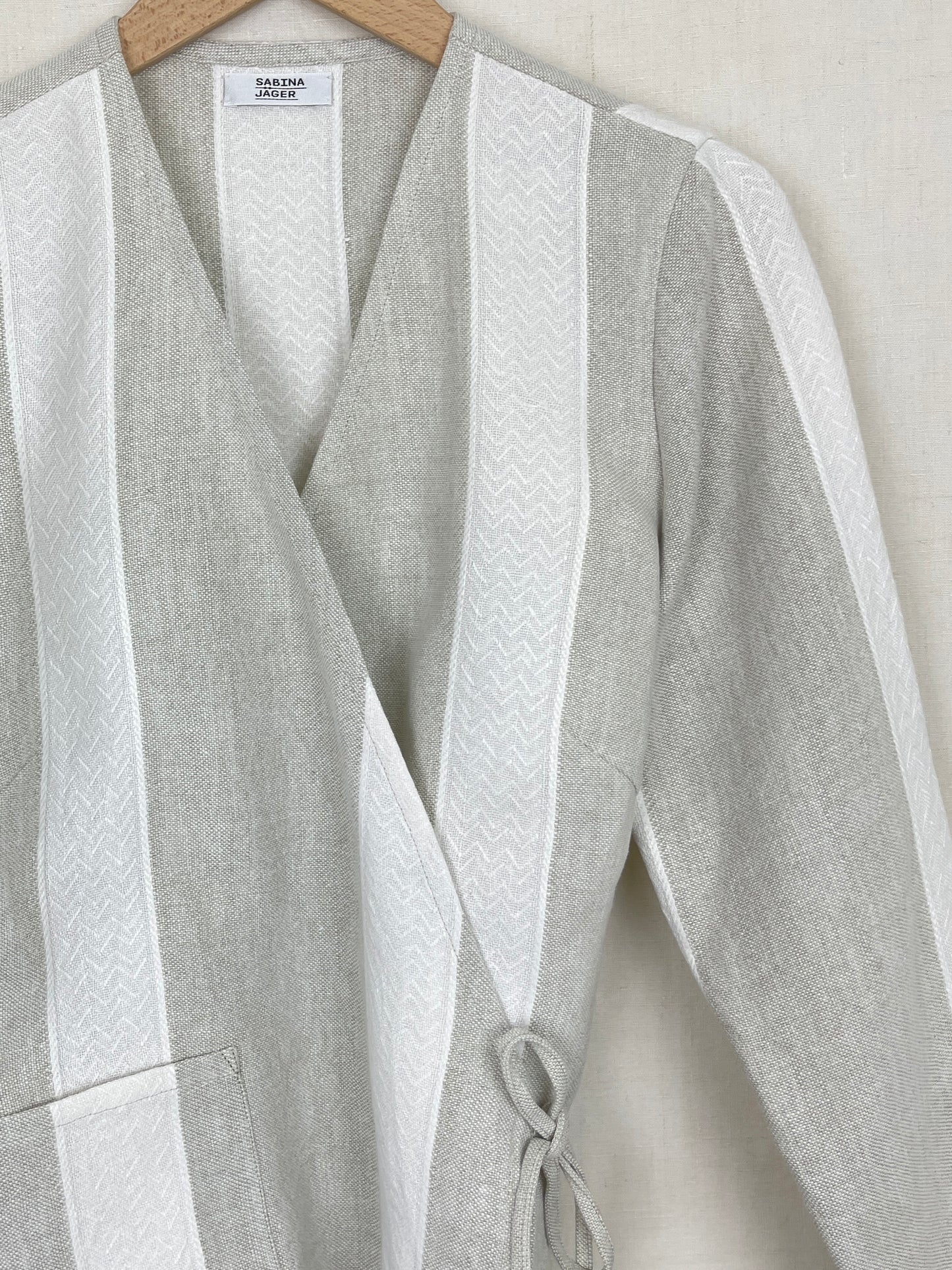 TABLE CLOTH WRAP JACKET - M