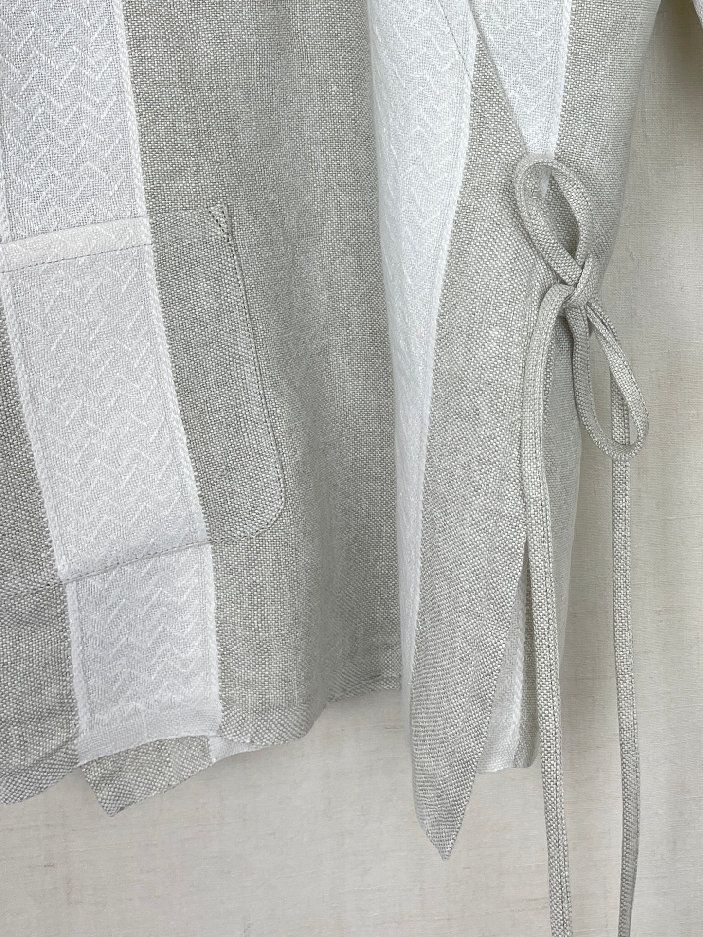 TABLE CLOTH WRAP JACKET - M