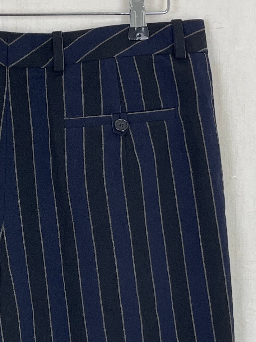 STRIPED WOOL TROUSERS - SIZE 50