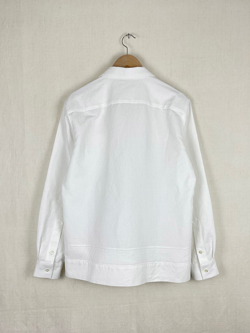 WHITE BED SHEET SHIRT