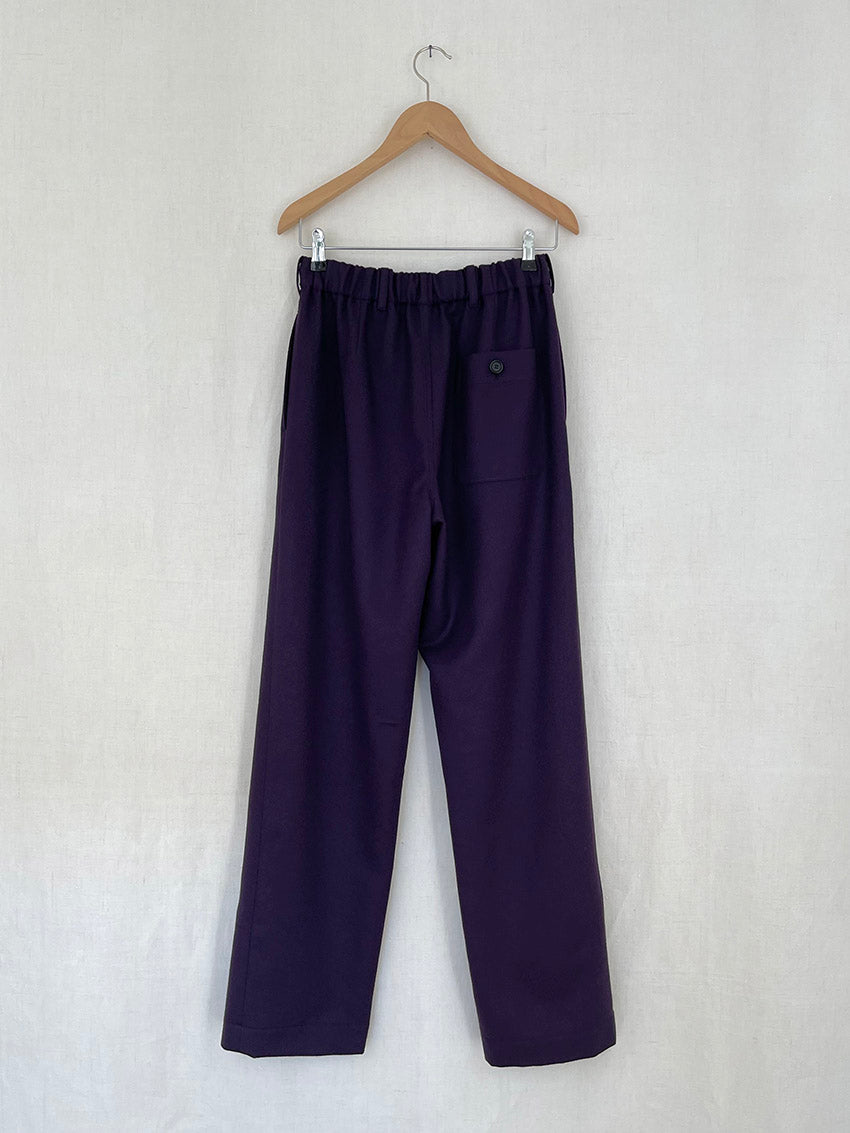 ELASTIC WOOL TROUSERS - SIZE S/M