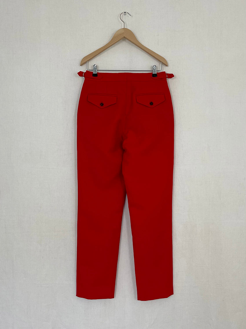 WOOL TWILL TROUSERS