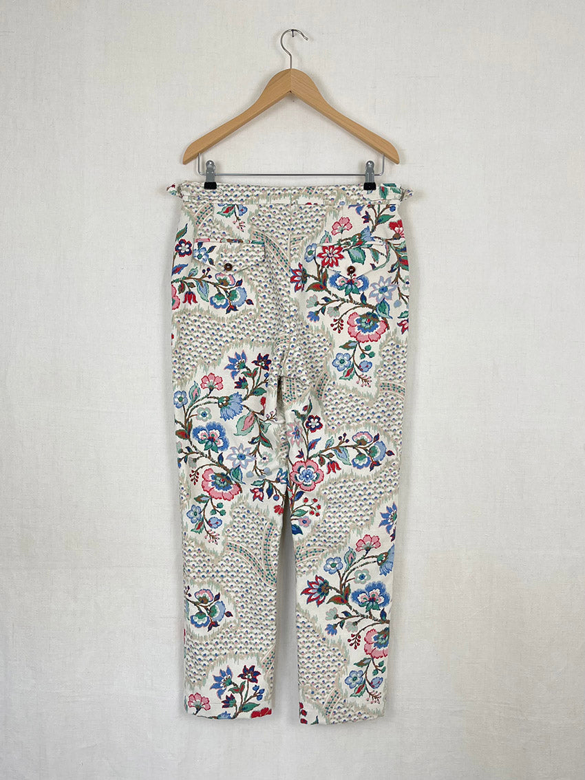 FLORAL PRINTED BED COVER TROUSERS - SIZE 46
