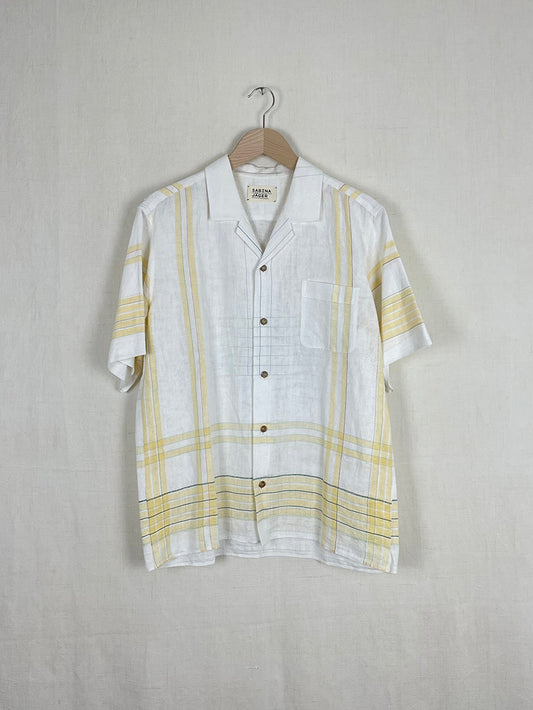 FINE STRIPED TABLECLOTH SHIRT - SIZE 48