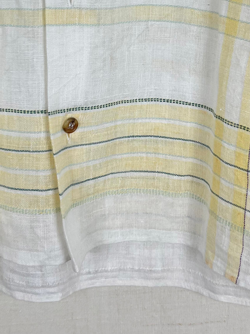 FINE STRIPED TABLECLOTH SHIRT - SIZE 48