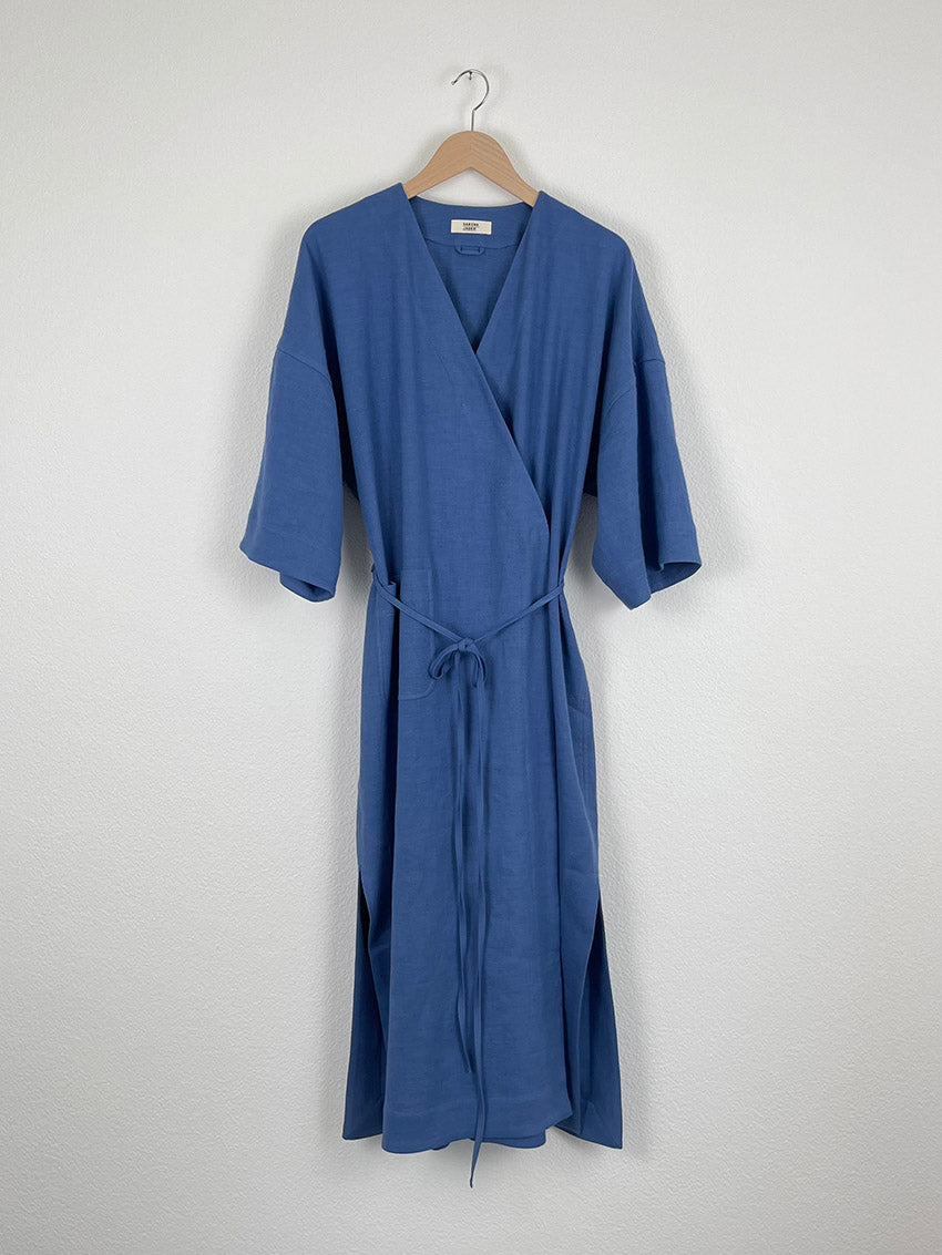 LINEN KIMONO DRESS - ONE SIZE