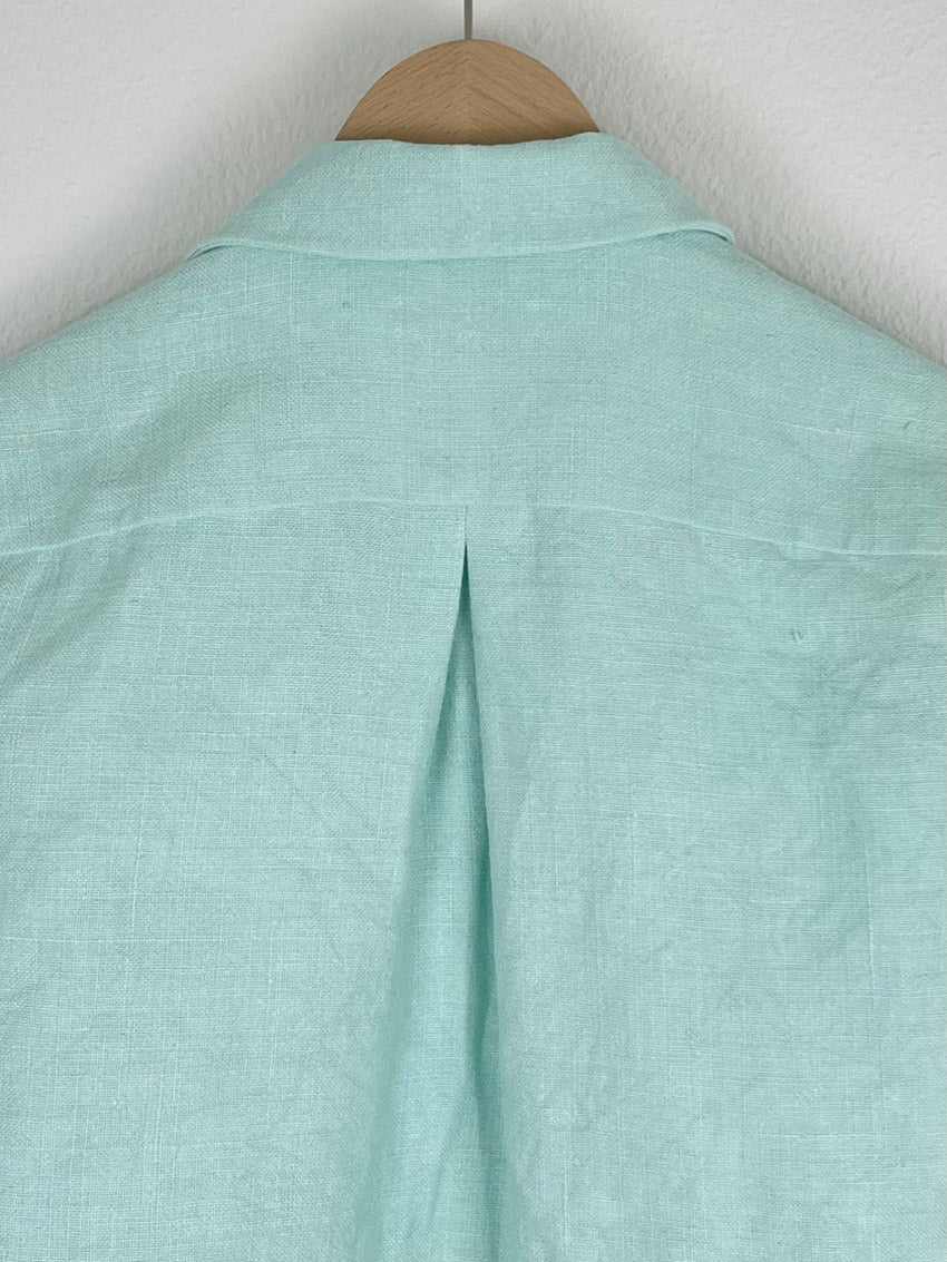 MINT LINEN TABLECLOTH SHIRT - SIZE 44