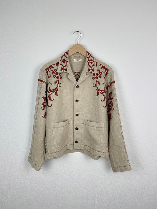 CROSS STITCH OVERSHIRT - SIZE 48