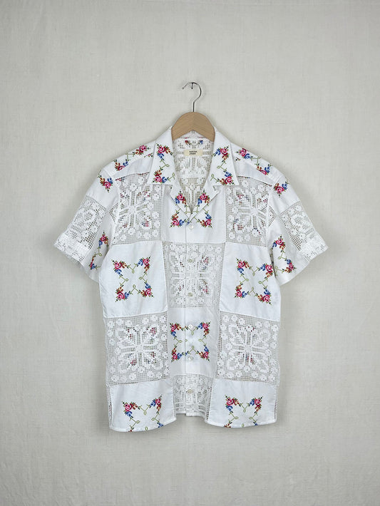 SQUARES TABLECLOTH SHIRT - SIZE 52