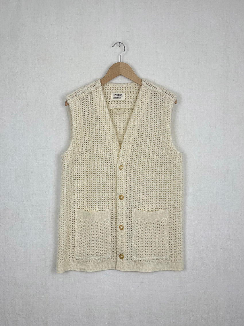 LAN AIR CEL WOOL GILET - SIZE 44