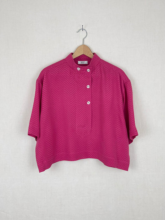 RASPBERRY SILK TOP - ONE SIZE