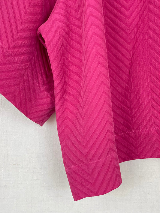 RASPBERRY SILK TOP - ONE SIZE