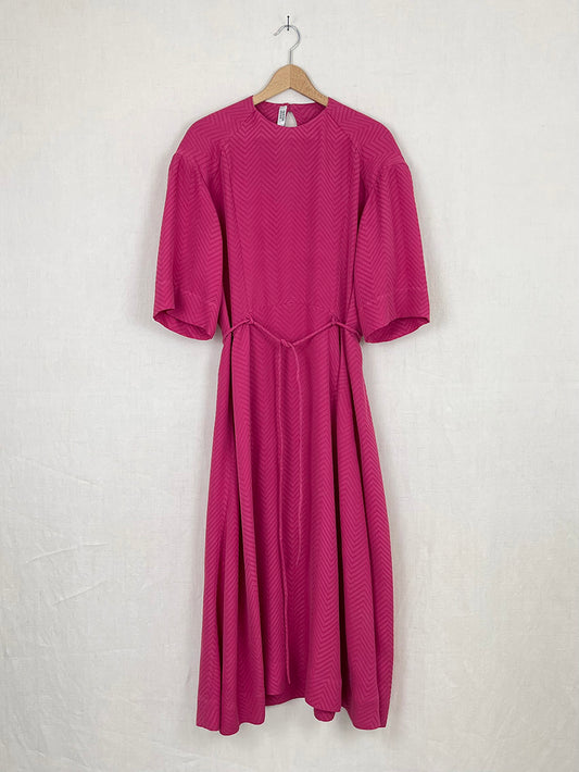 RASPBERRY SILK DRESS - ONE SIZE