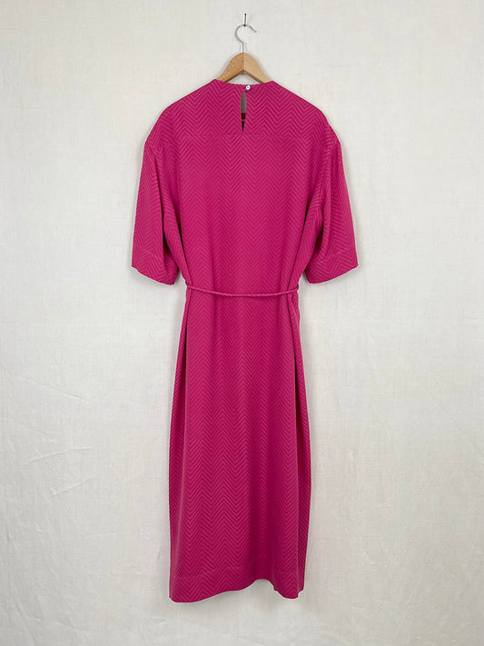 RASPBERRY SILK DRESS - ONE SIZE