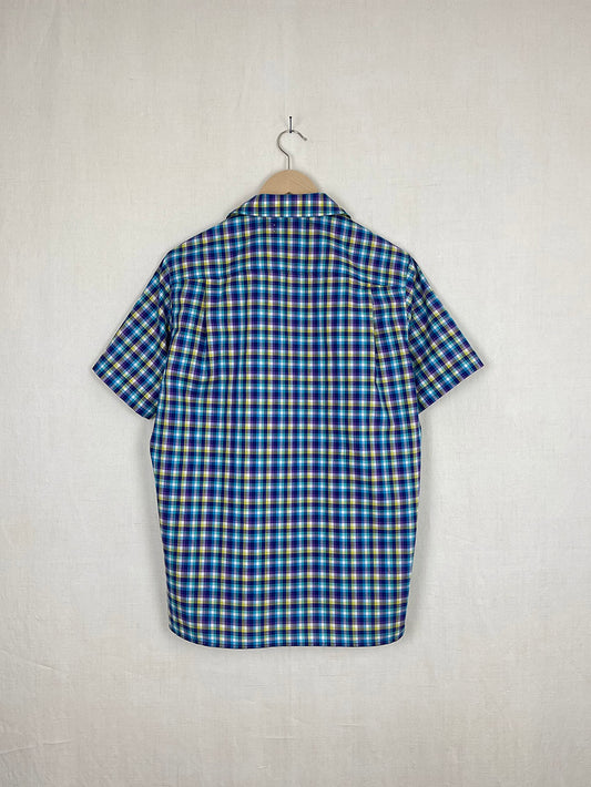 PLAID SHIRT WITH BROOCH - SIZE 44