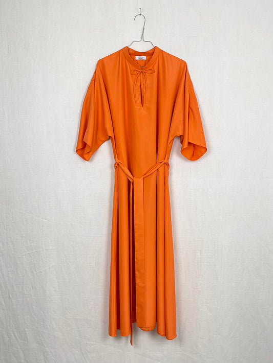 ORANGE SILK DRESS - ONE SIZE