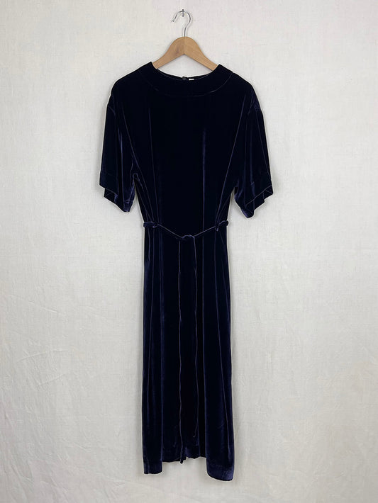 VIOLET VELVET DRESS - SIZE S