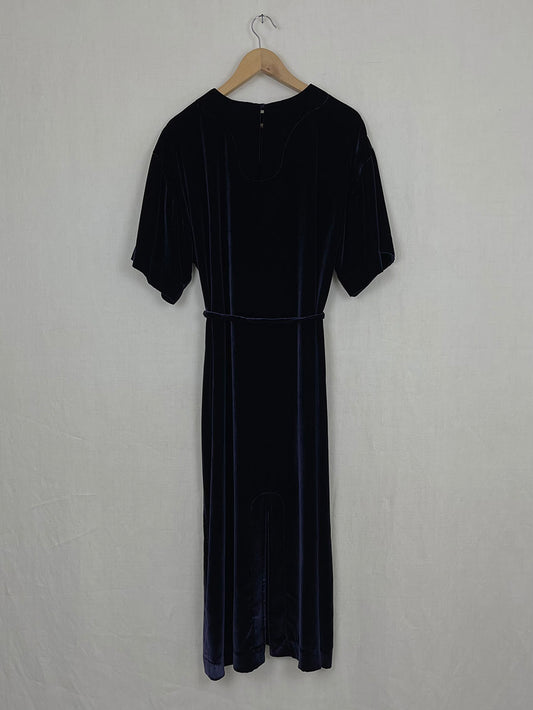 VIOLET VELVET DRESS - SIZE S