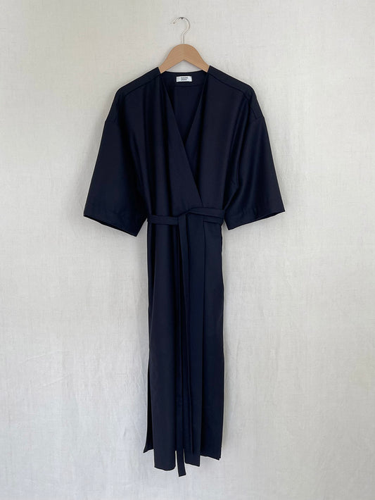 WOOL KIMONO-STYLE DRESS - ONE SIZE