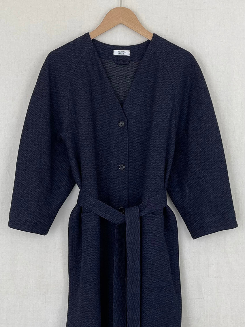 DENIM COAT DRESS - ONE SIZE