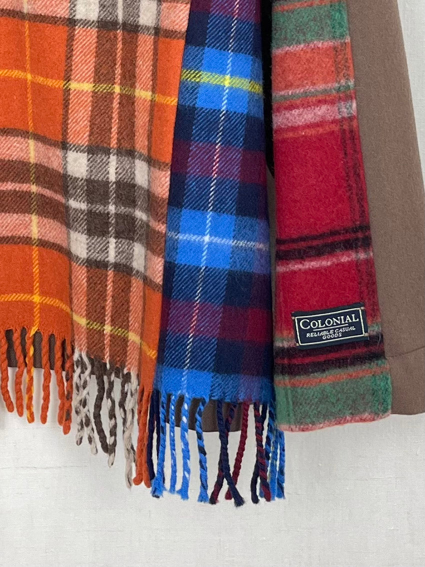 WOOL SCARF JACKET - SIZE L