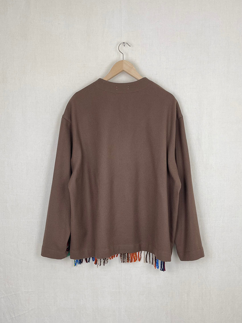 WOOL SCARF JACKET - SIZE L