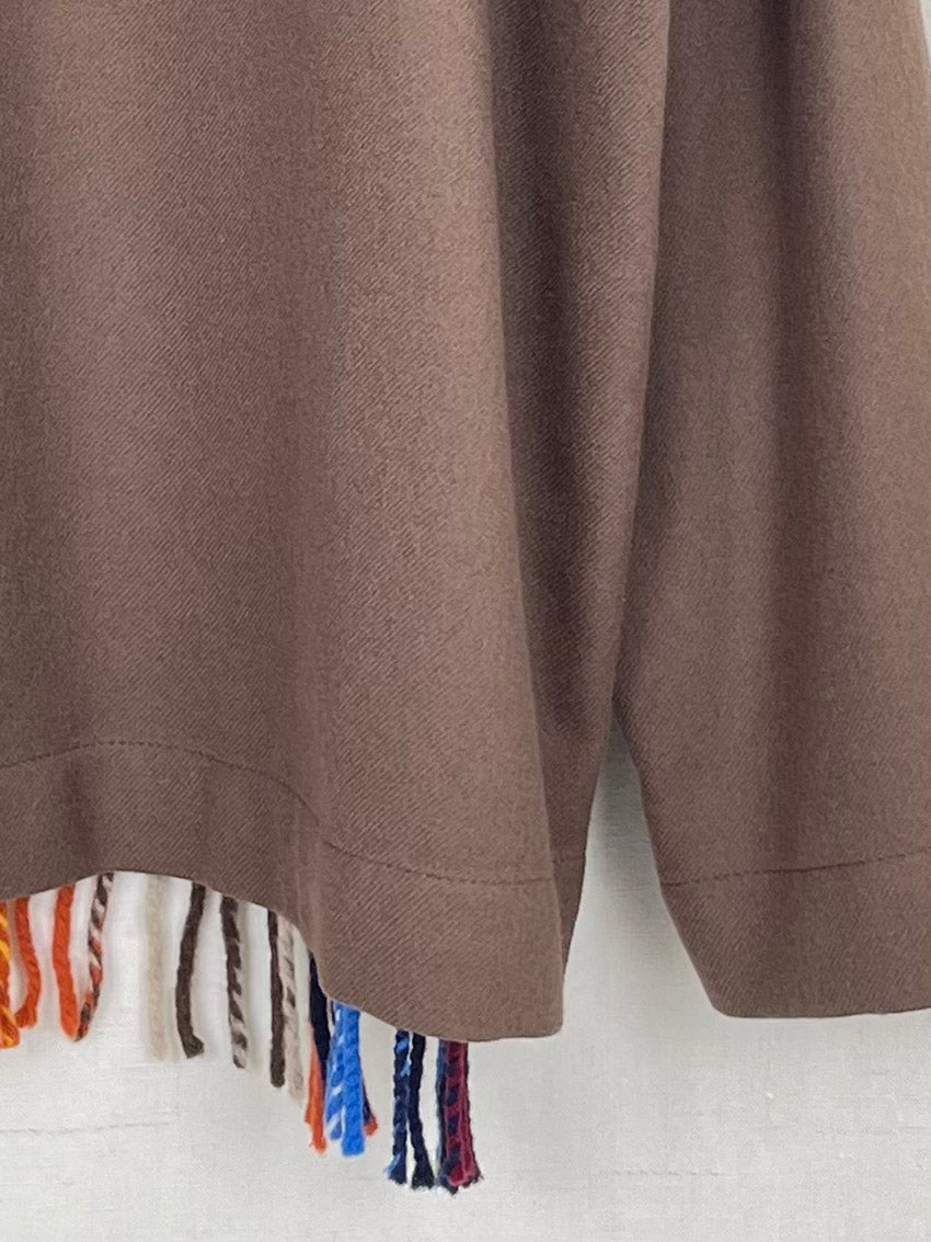 WOOL SCARF JACKET - SIZE L