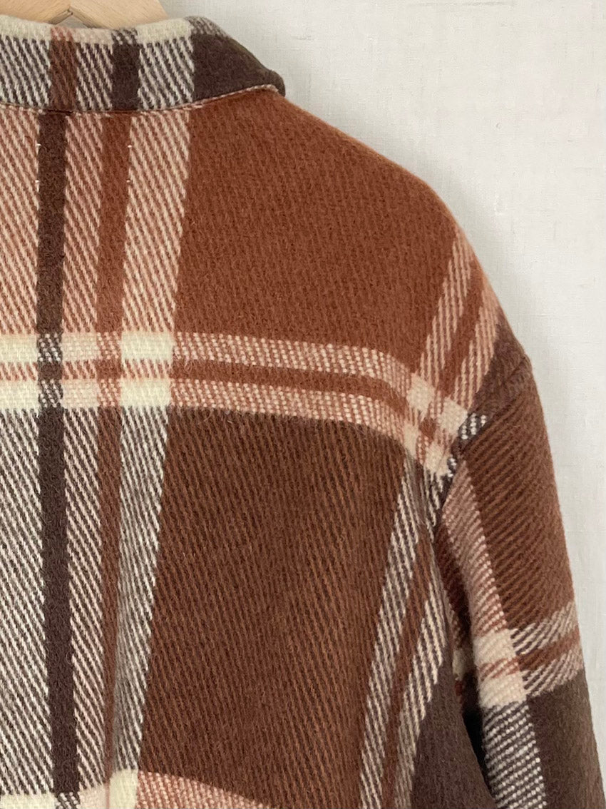 ALBULA WOOL BLANKET JACKET - SIZE M