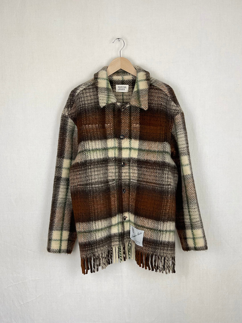 STRUNKMANN & MEISTER WOOL BLANKET JACKET - SIZE M