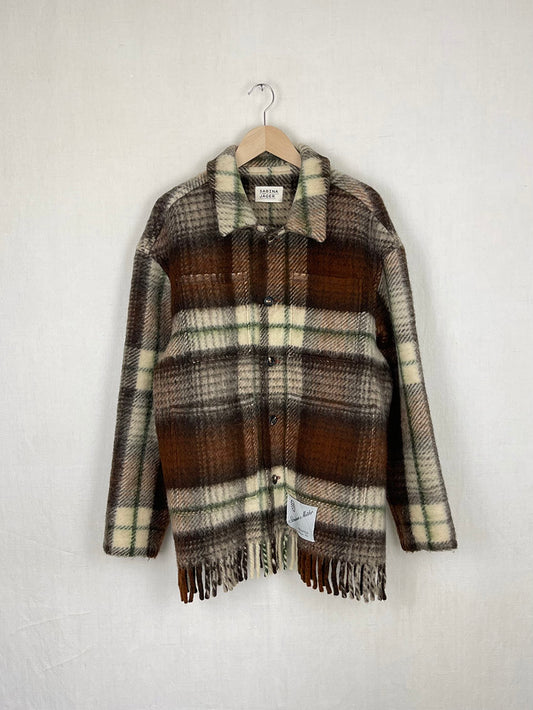 STRUNKMANN & MEISTER WOOL BLANKET JACKET - SIZE M