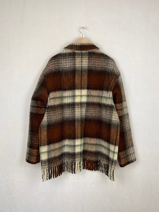 STRUNKMANN & MEISTER WOOL BLANKET JACKET - SIZE M