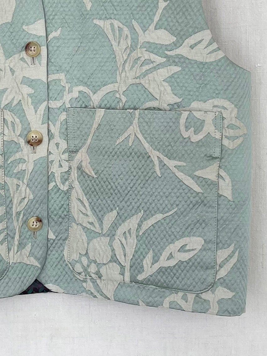 VINTAGE SILK VEST - S