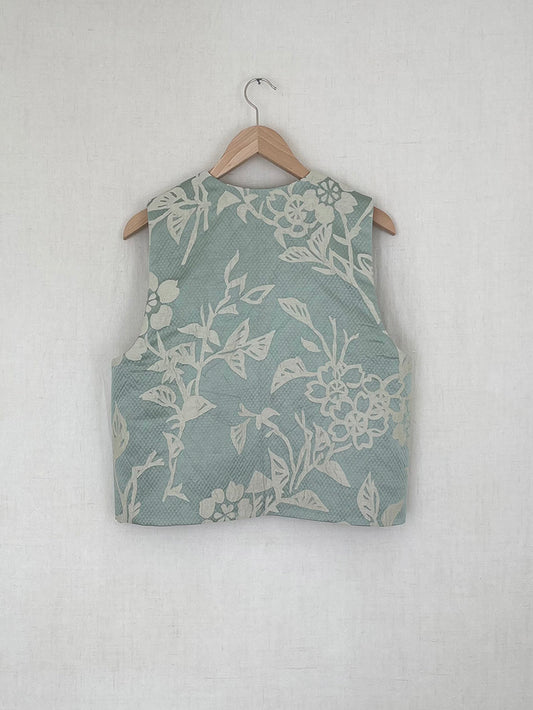 VINTAGE SILK VEST - S