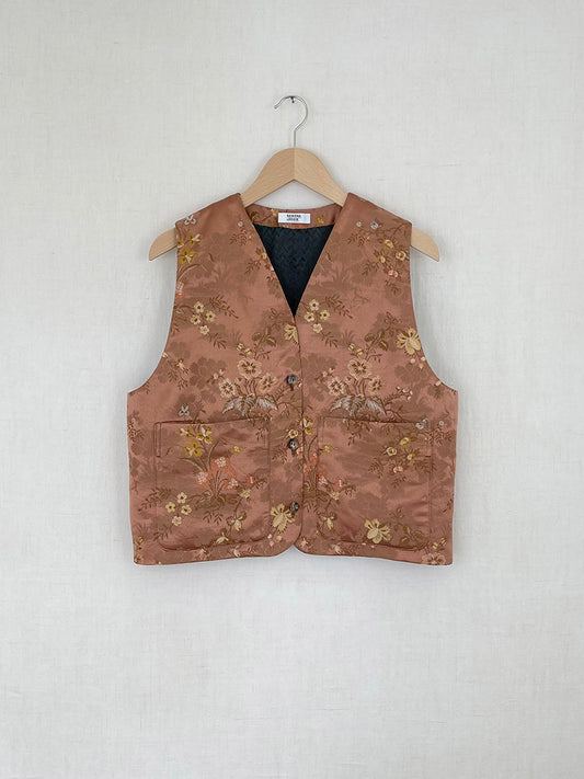 VINTAGE SILK VEST - M
