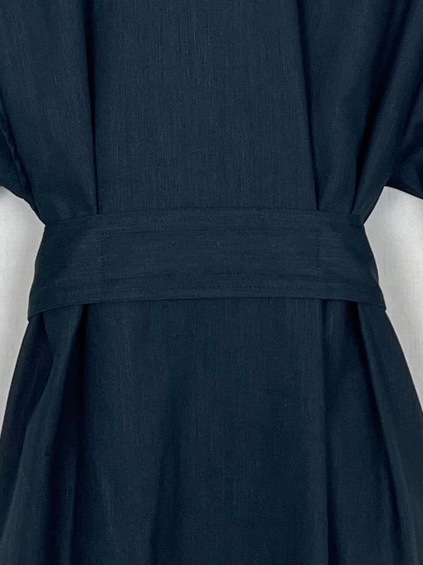 LINEN KIMONO-STYLE DRESS - ONE SIZE
