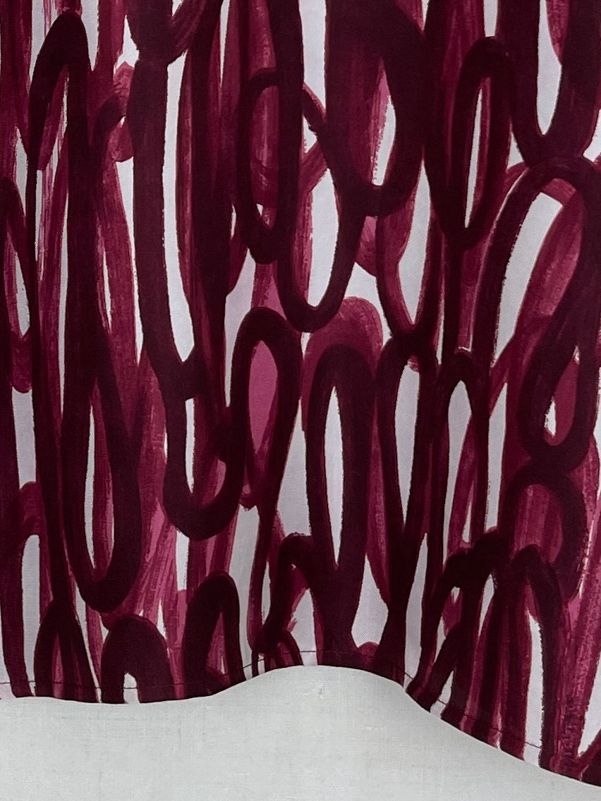 BRUSH STROKES SILK TOP - ONE SIZE