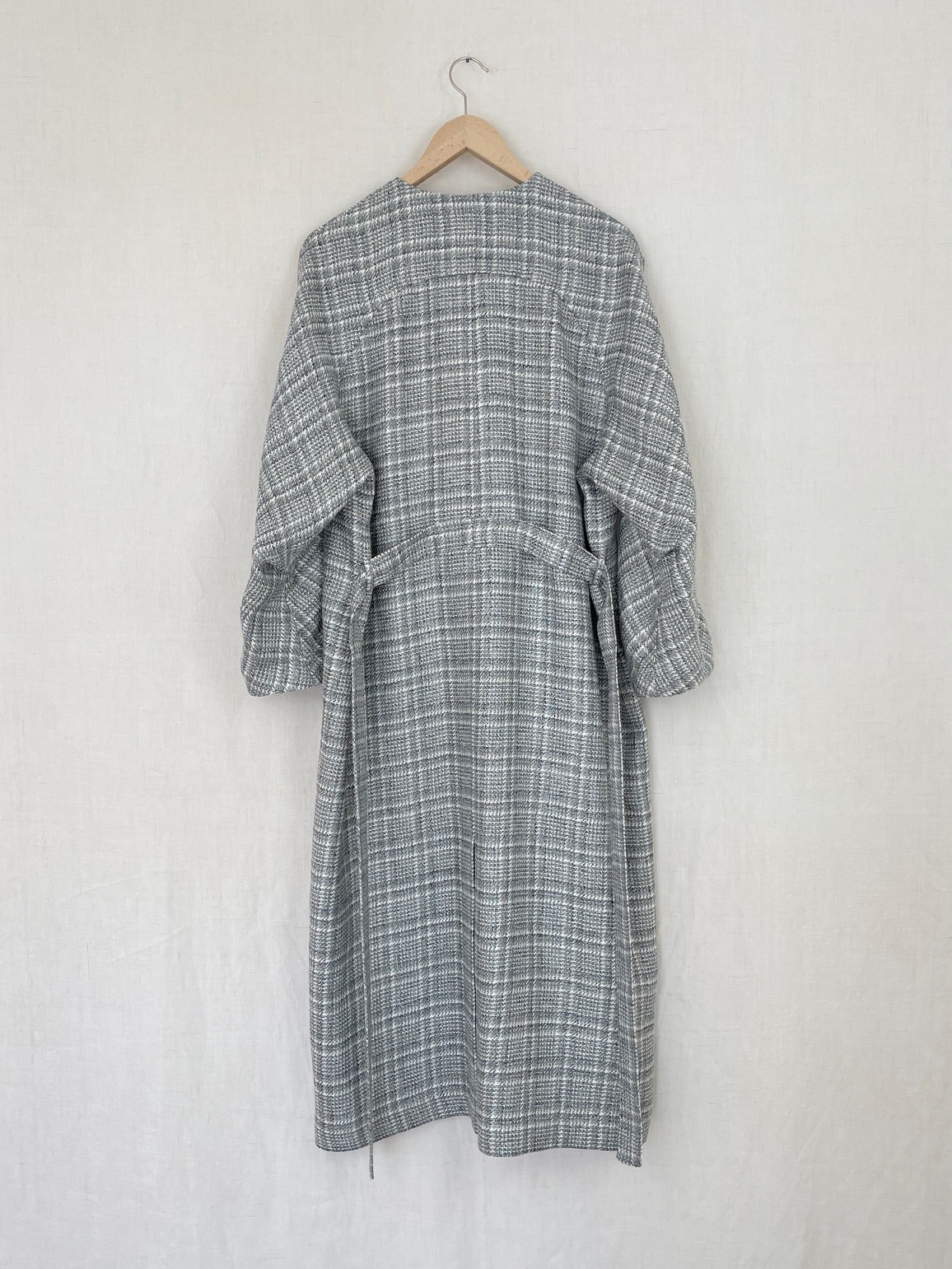 BLACK, WHITE, AND GRAY COAT DRESS - ONE SIZE