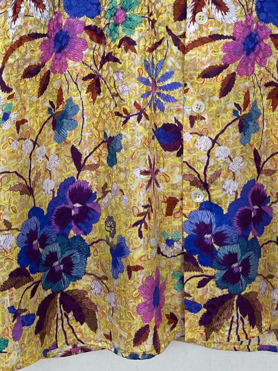 FLORAL SILK SHIRT - SIZE 48