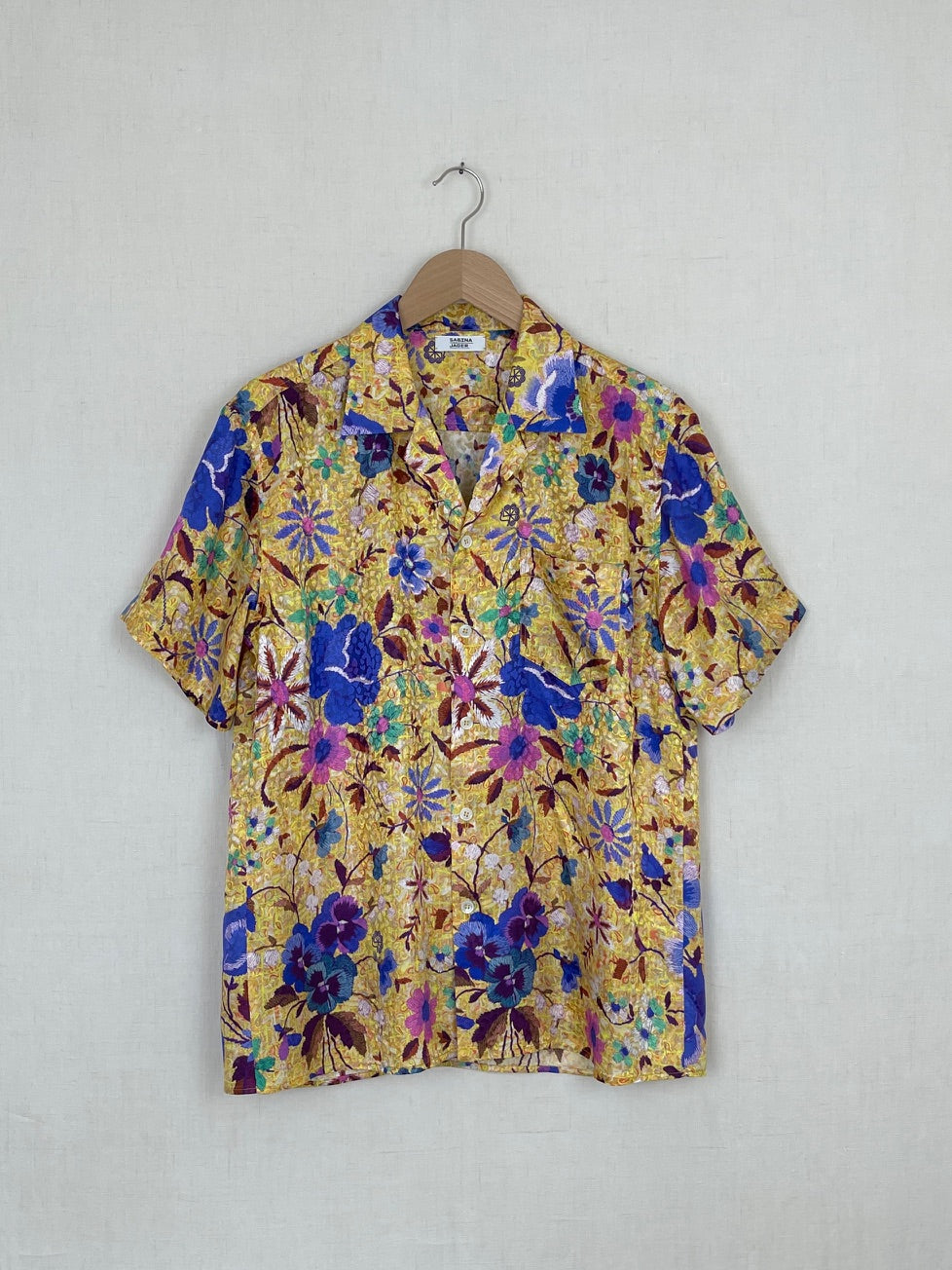 FLORAL SILK SHIRT - SIZE 48