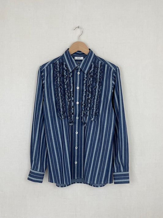 EDELWEISS AND ENZIAN RUFFLED SHIRT - SIZE 44